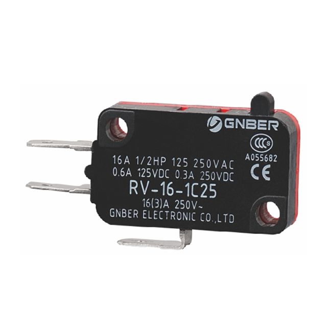 Button type Micro Switch RV-16-1C25 - Buy RV-16-1C25 Product on ...